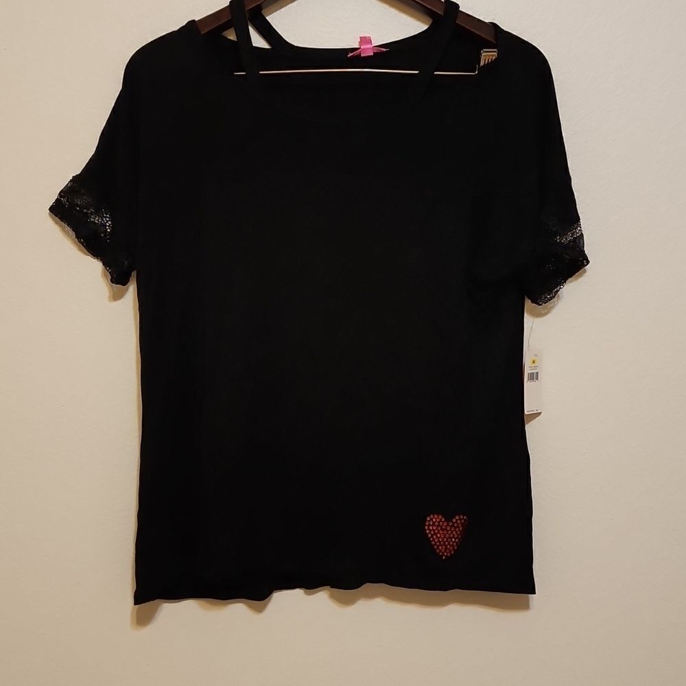 ‎Betsey Johnson black shirt  medium